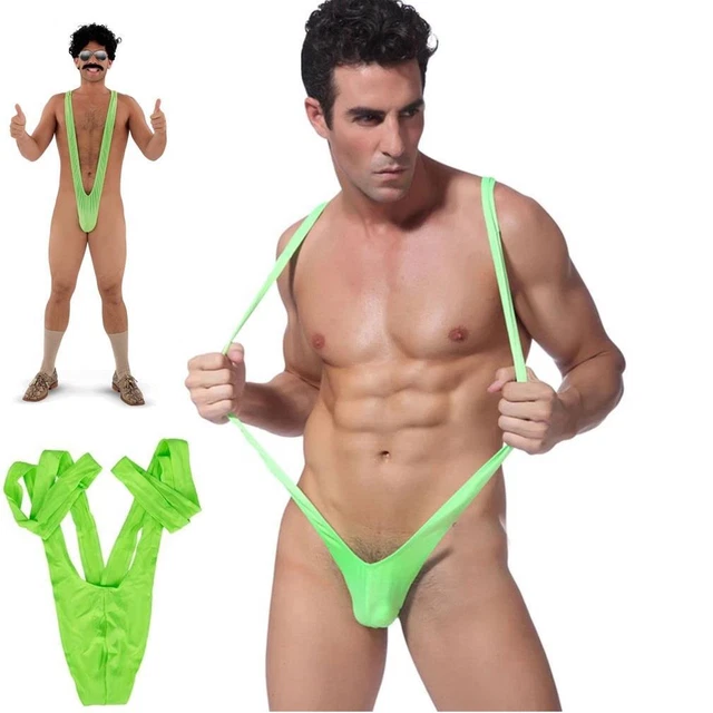 VemeFufu Perizoma Da Uomo Sexy Borat Mankini Costume Da Bagno Da Uomo Taglia Unica 2 Pezzi A Verde A Blu Taglia Unica 108278655 - Foto 9