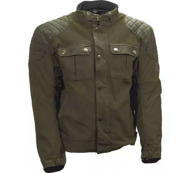 Richa Motorcycle Jacket Scrambler 2 Waterproof Textile  Green - Ref:H