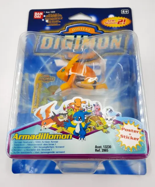 Digital Monsters Digimon | Armadillomon Mini Action Figur Season 2 Bandai | OVP