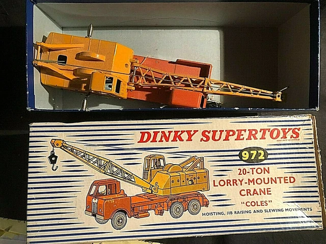 Boîte seule d'origine no copie Dinky supertoys 972 camion grue 20