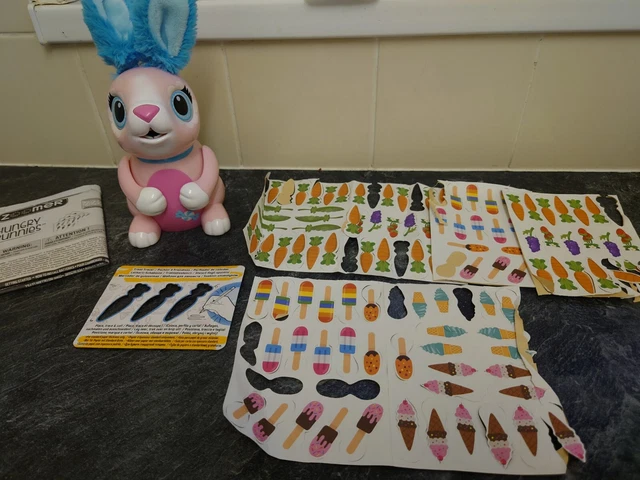 Zoomer Hungry Bunnies, Chewy, Interactive Robotic Rabbit That Eats And Poops