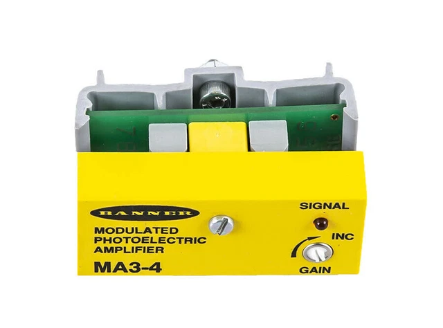 BANNER MA3-4 Modulated Photoelectric Amplifier NEW