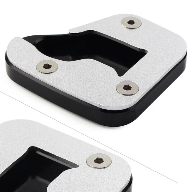 Supporto cavalletto argento supporto laterale piastra pad per Suzuki Hayabusa 2008-2020