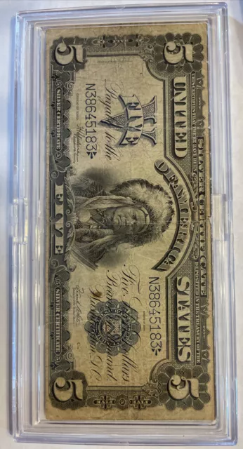 1899 $5 SILVER CERTIFICATE - Fr 279 - SPEELMAN/WHITE    VF COND.