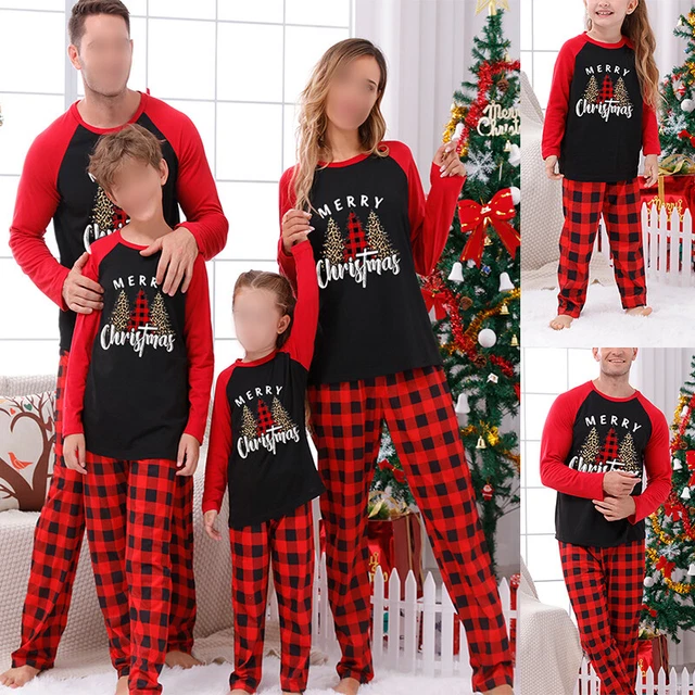 Family Matching Christmas Parent Child Adult Kids Pyjamas Nightwear PJs Xmas Set