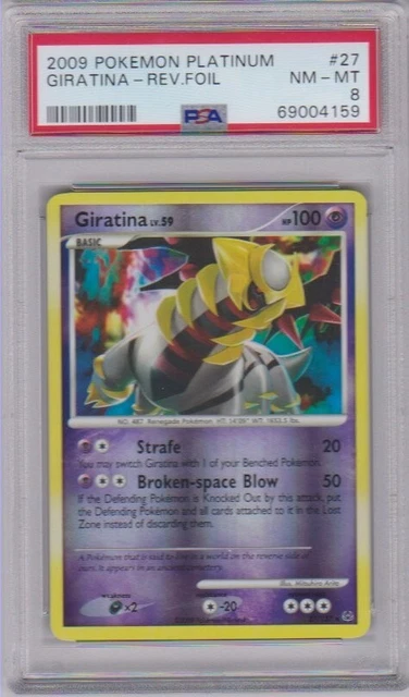 2009 Pokemon Platinum GIRATINA Reverse Holo (27/127)  PSA 8