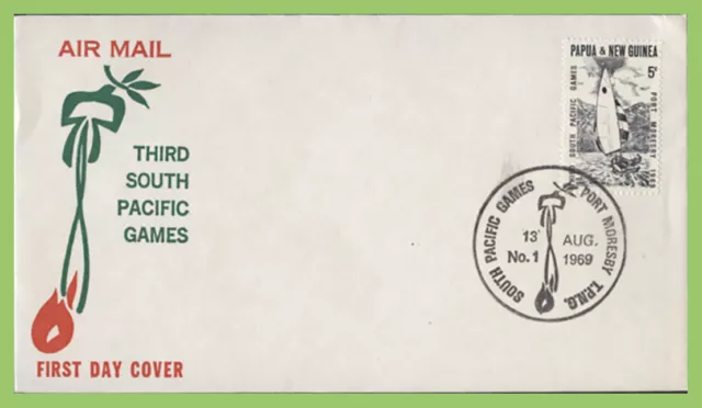 Papua New Guinea 1969 Third South Pacific Games special cancel cover