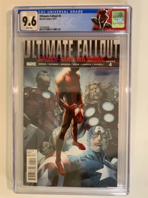 *Ultimate Fallout #4 1st Print CGC 9.6 White pages! 1st Morales! Last copy!🔥