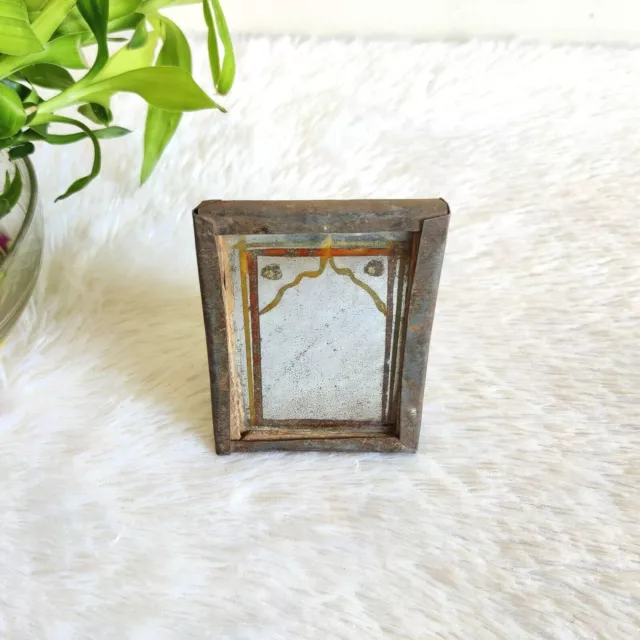 1920s Vintage Mirror Well Framed Decorative Collectible Vanity Accessory V106