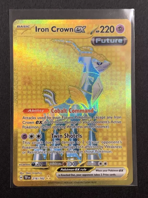 Iron Crown Ex - 216/162 - Geheimnis selten - SV5: Temporale Kräfte - Pokemon TCG