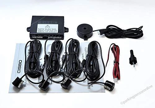 CISBO 18mm Detachable Rear Reverse Parking Sensor 4 Sensors Kit Audio Buzzer Kit