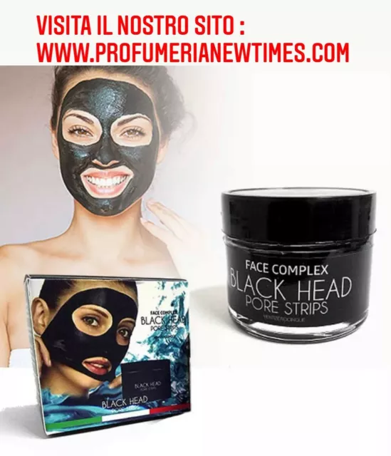 Black Mask Head Maschera Nera Viso  Rimozione Punti Neri Face Complex 50 Ml