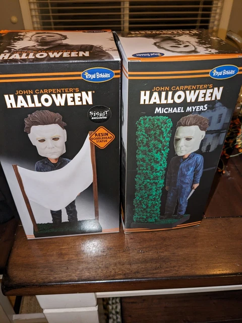 HALLOWEEN MICHAEL MYERS FENCE HEDGE & SHEET Mask Both ROYAL BOBBLES SPIRIT 2 Lot