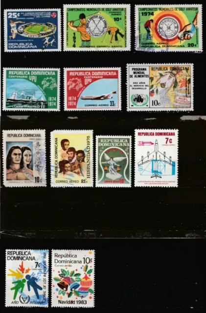 Dominican Republic Lot 23: (Stamp details below) 2023 Scott Catalog Value $12.40