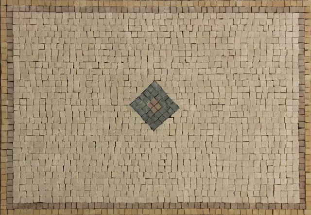 Mosaico Mármol Colorido Patrón Arte GEOMÉTRICO Diseño 22x15 Pulgadas