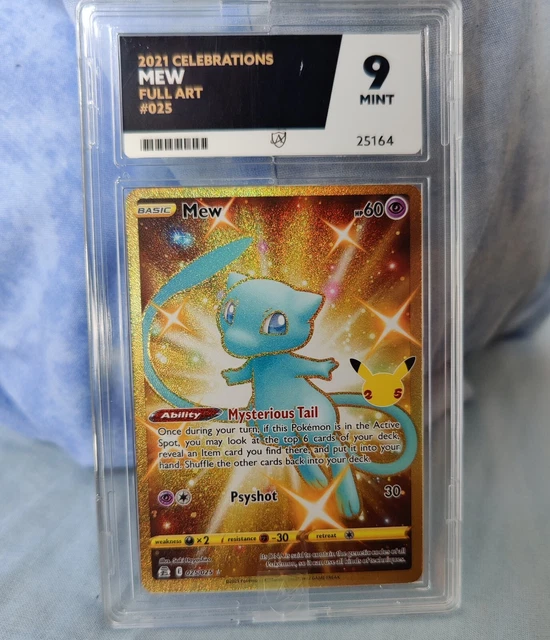 25th Celebrations Pokemon TCG Master Set + ACE 9 Mew 025/025 + Opened ETB
