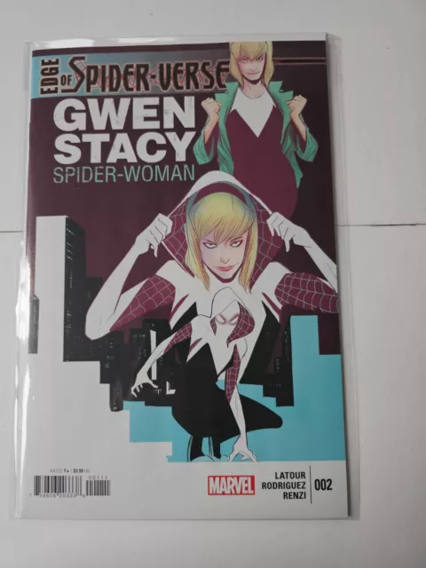 Edge Of Spider-Verse 2 - 1St App Spider-Gwen - Facsimile -  New   High Grade