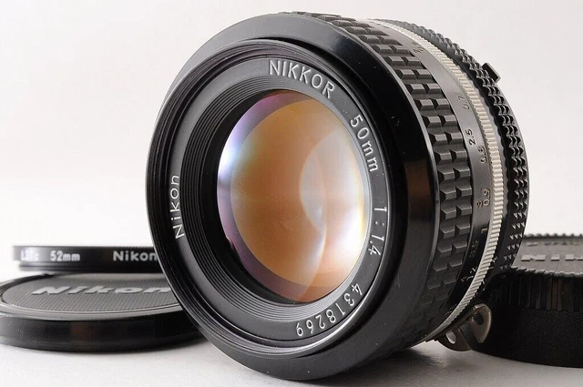 Objectif Nikon Nikkor 50mm F/1.4 AIS MF - Très Bon état - Filtre Inclus - Japon