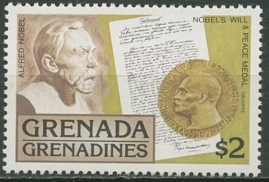 Grenada-Grenadinen 1978 Alfred Nobel 266 Blockeinzelmarke postfrisch