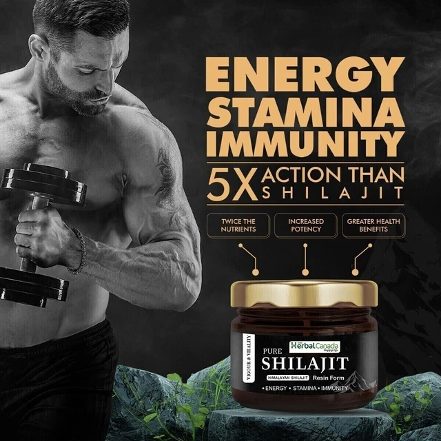 Shilajit Pur 100% Himalayen - Résine Molle Biologique - 20g - Soutien Énergie & Immunité - Neuherb