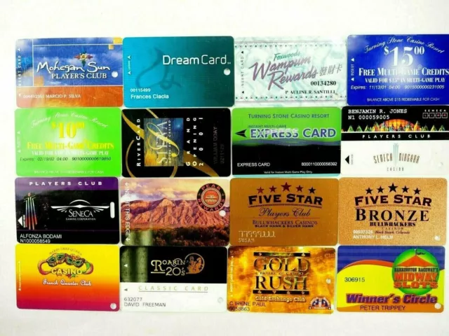 NY-CT-FL-MT and More Casino Players Cards 16 Various Types You Pick