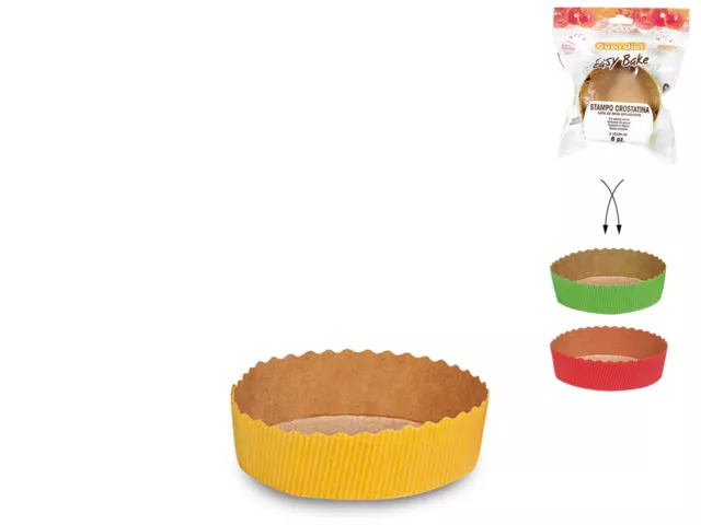 Guardini Stampo crostatina in carta 10 x 3 cm 6 pz