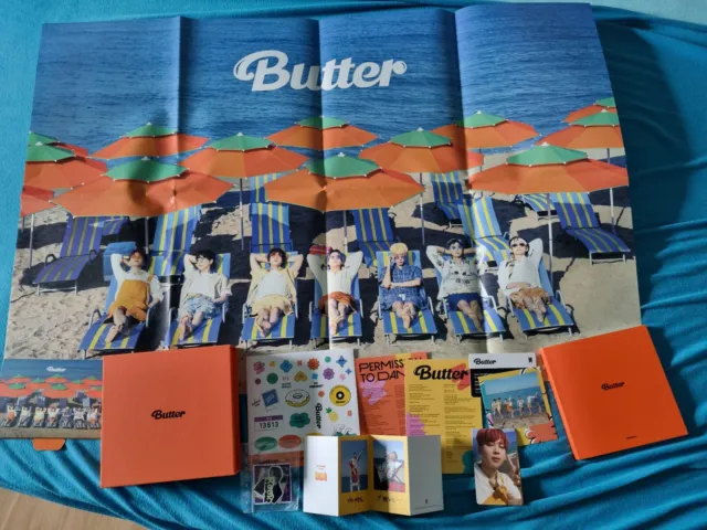 BTS Album Butter -Peaches Version- inkl. PC, CD, Poster -Wie neu-