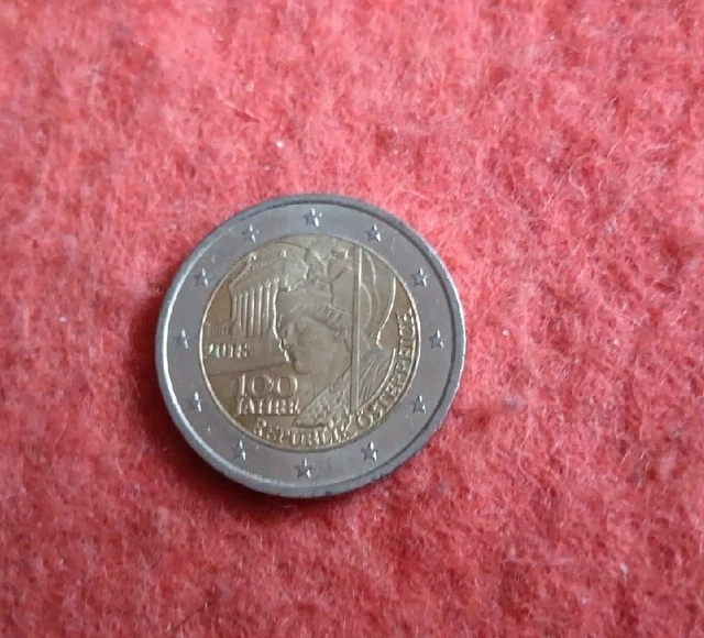 2 Euro Münze 100 Jahre österreich 2018 2 EURO ÖSTERREICH 2018 100. Geburtstag Republik Österreich Erhaltung