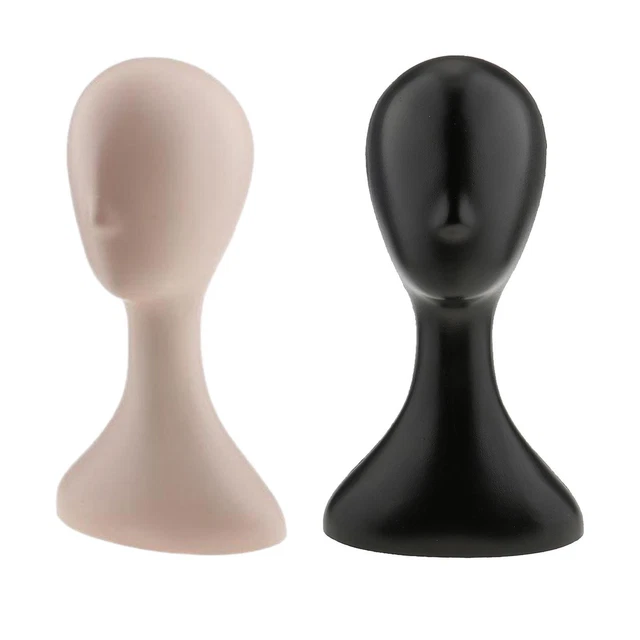 2x Mannequin Femme Mannequin Tête Chapeau Lunettes Présentoir Modèle