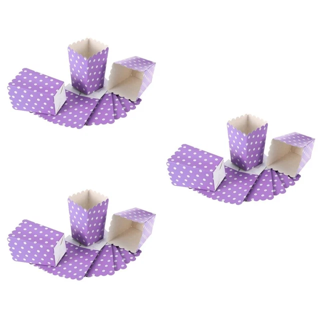 MIHURO 20 sacchetti popcorn per popcorn, piccoli contenitori per caramelle, scatole di carta, popcorn, secchi di cartone, scatole per snack per cinema, decorazioni per feste, caramelle, popcorn