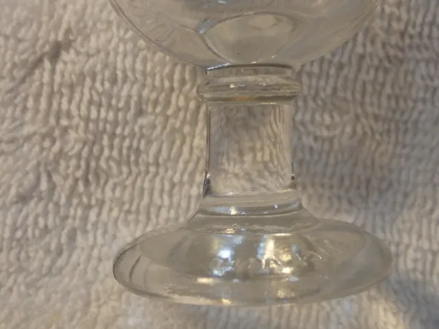 Clear Woods Eye Wash Cup (Moulded Eyebath) Small Lettering "Made In England"