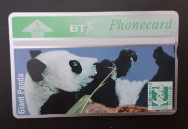 Bt Endangered Wildlife Panda Mint Phonecard