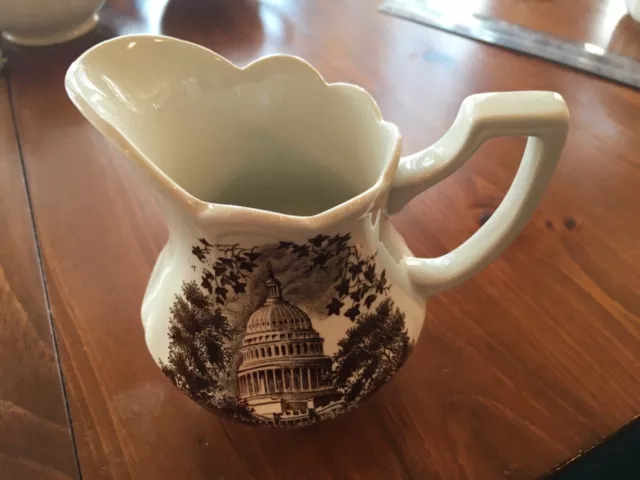 Vintage Royal Staffordshire American Legend  Ironstone Creamer. Meakin J. & G.