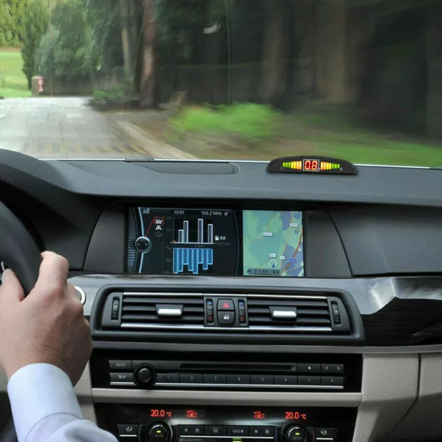 4 X Parksensoren LCD Auto Auto Backup Reverse Rear Radar System Alert Alarm Kit 3