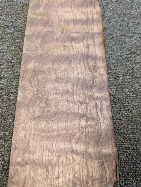 Waterfall Bubinga wood veneer 4" x 11" raw no backing AA grade 1/42" thick