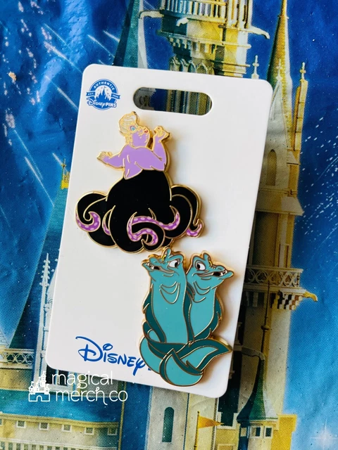 2023 Disney Parks The Little Mermaid Ursula & Flotsam Jetsam Open Edition 2 Pin