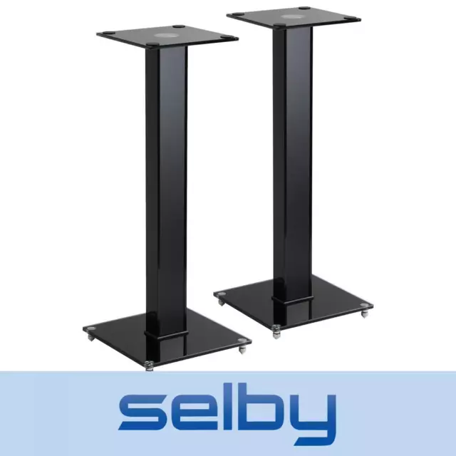 Pair of 730mm Premium Pedestal Speaker Stands Home Theatre Speakers Monitors