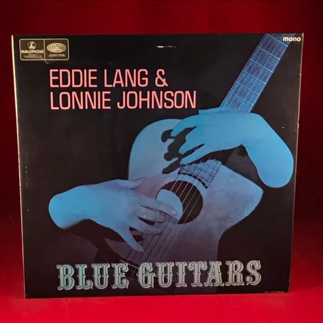 EDDIE LANG & LONNIE JOHNSON Blue Guitars 1967 UK vinyl LP EXCELLENT CONDITION