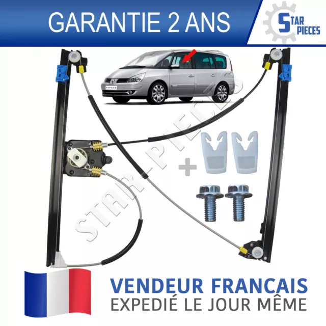 Monte Glace Leve Vitre Avant Gauche Renault Espace 4 Iv 2002-2014