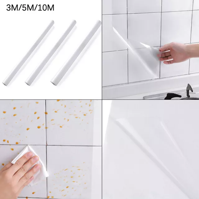 Clear Backsplash Protector Anti-Shatter Window Film For Safety And Security  Heat-Resistant Backsplash Sticker For Kitchen Walls