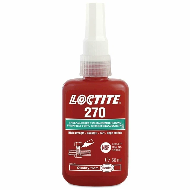 Loctite 270 Threadlocker High Strength Studlock 50ml