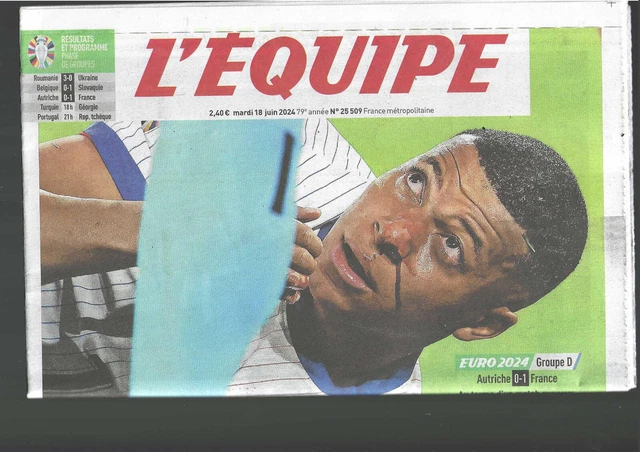EQUIPE-18 JUIN 2024-EURO 2024-Autriche-France/DE ZERBI/Léon MARCHAND
