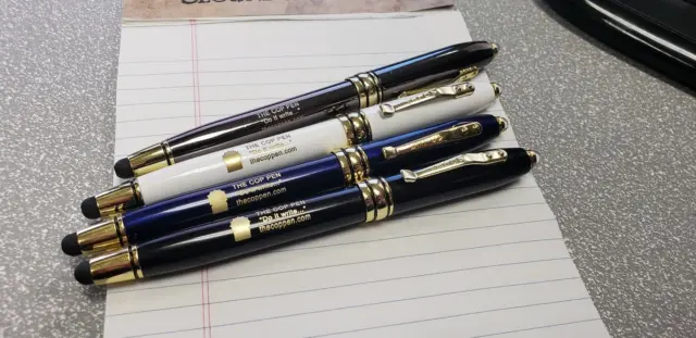 The Cop Pen, Security / Law Enforcement LED, Stylus, Smooth Ink pen all in ONE