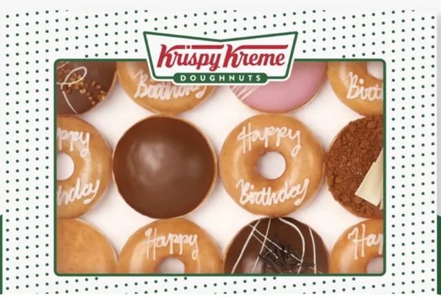 KRISPY KREME Doughnuts 🍩 Daily Fresh Happy Birthday Classics Dozen(12 in Packs)