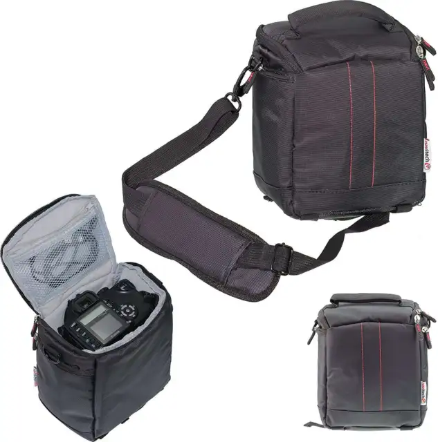 Navitech Black Camera Bag For The Canon EOS-1V Professional SLR