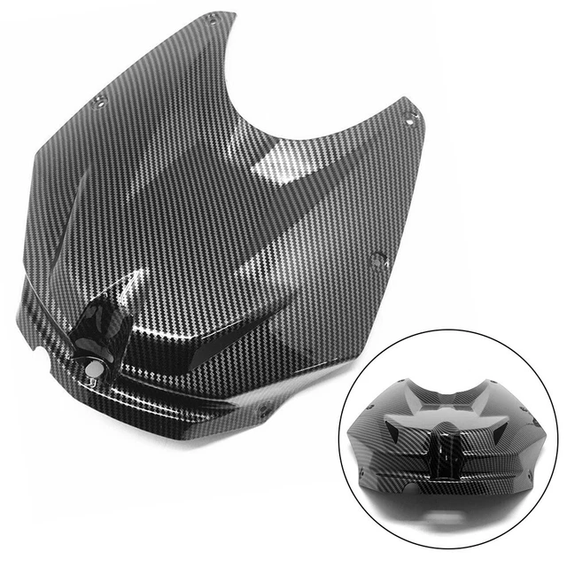 Kit Console Tableau De Bord & Protège-réservoir Pour Harley Dyna 2008-2013 – ABS Brillant Et Cuir PU Noir