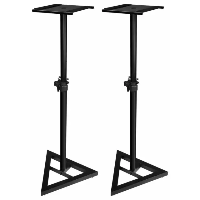 2x Monitor Speakers Stands Heavy-Duty Adjustable Studio Monitor DJ Speaker Stand