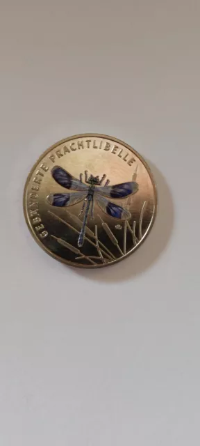 5 Euro 2023 J (Hamburg) "Blau gebänderte Prachtlibelle" bankfrisch/unzirkuliert