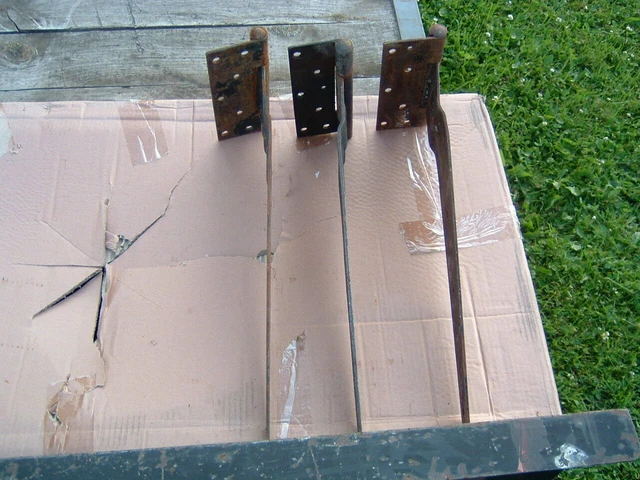 Barn Door Hinges, 3 pieces.  21” Length, unusual style ,vintage 6