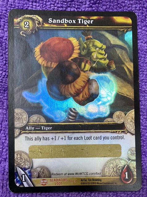 World Of Warcraft Sandbox Tiger TCG loot card